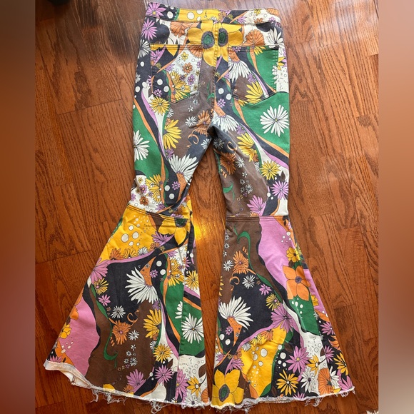 Free People Floral Flare Pant - Picture 3 of 6